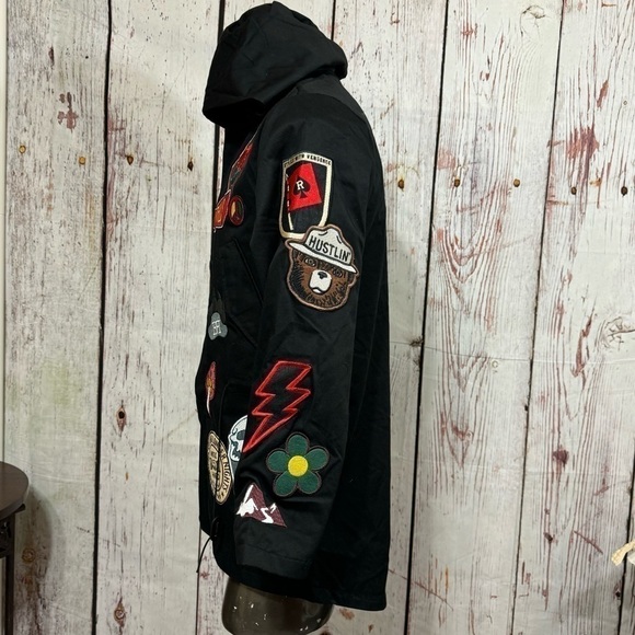 REASON BRAND Affiliated Fishtail Parka Men’s Jacket in Black size Medium NWT - Picture 12 of 17